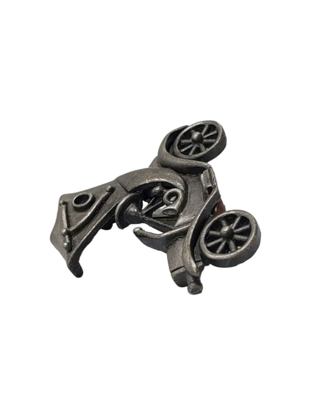 Vtg Signed JJ Jonette Model A T Car Brooch Pin 1.5" Old-fashioned Jonette Pewter - Picture 3 of 9